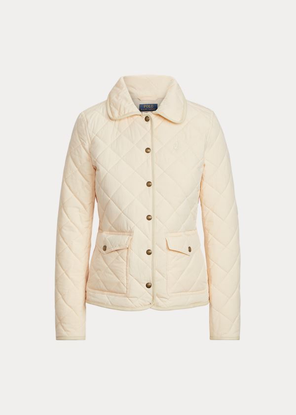 Chaquetas Polo Ralph Lauren Mujer Creme - Cotton-Blend Barn - DCTMU4679